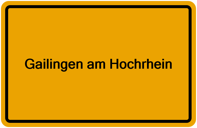 Handelsregisterauszug Gailingen am Hochrhein